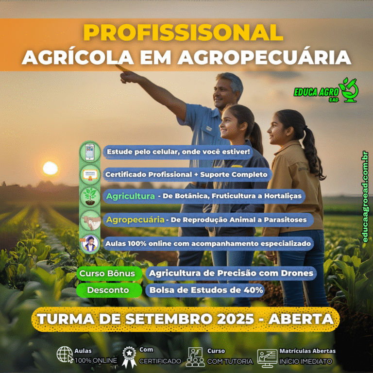 Curso Profissional Agrícola em Agropecuária – Formação Completa e Atualizada