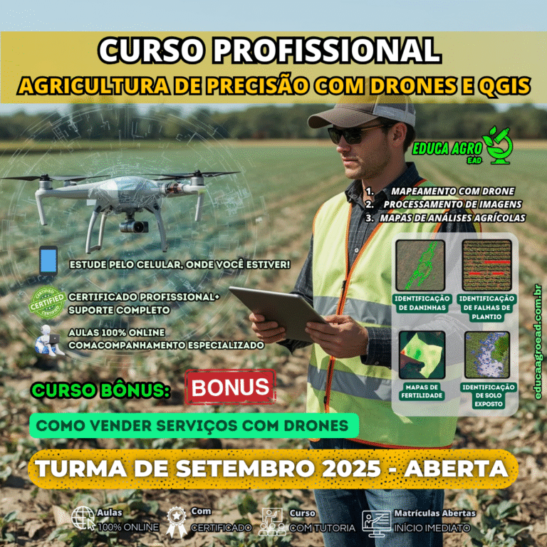🚁 Curso Profissional em Agricultura de Precisão com Drones e QGIS