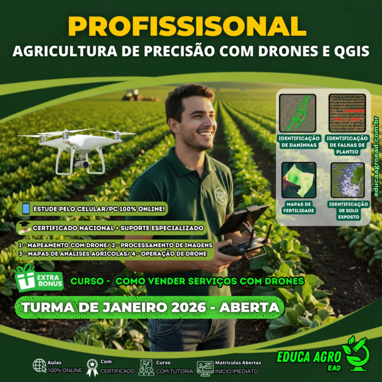 Curso Profissional em Agricultura de Precisão com Drones e QGIS