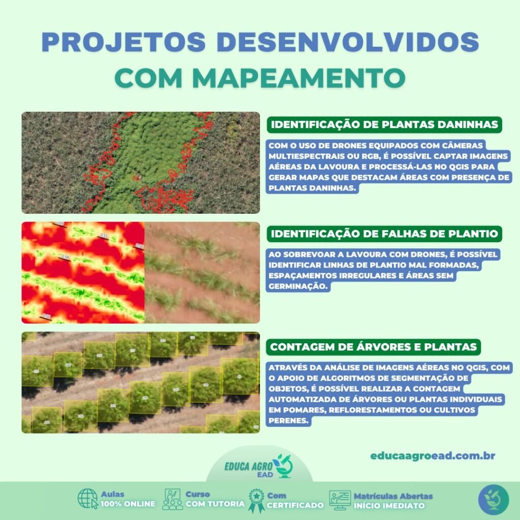 Projetos Desenvolvidos com Mapeamento Aéreo no Agro