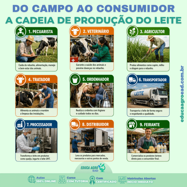 🥛 Do Campo ao Consumidor: Entenda a Cadeia de Produção do Leite