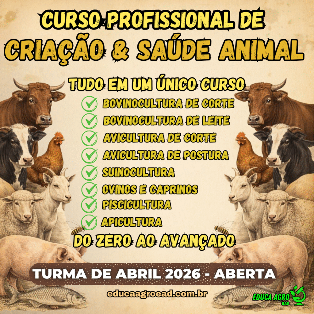 🐄 Curso Profissional de Criação & Saúde Animal