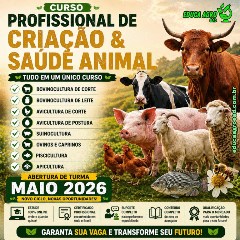 🐄 Curso Profissional de Criação & Saúde Animal — Turma Maio 2026
