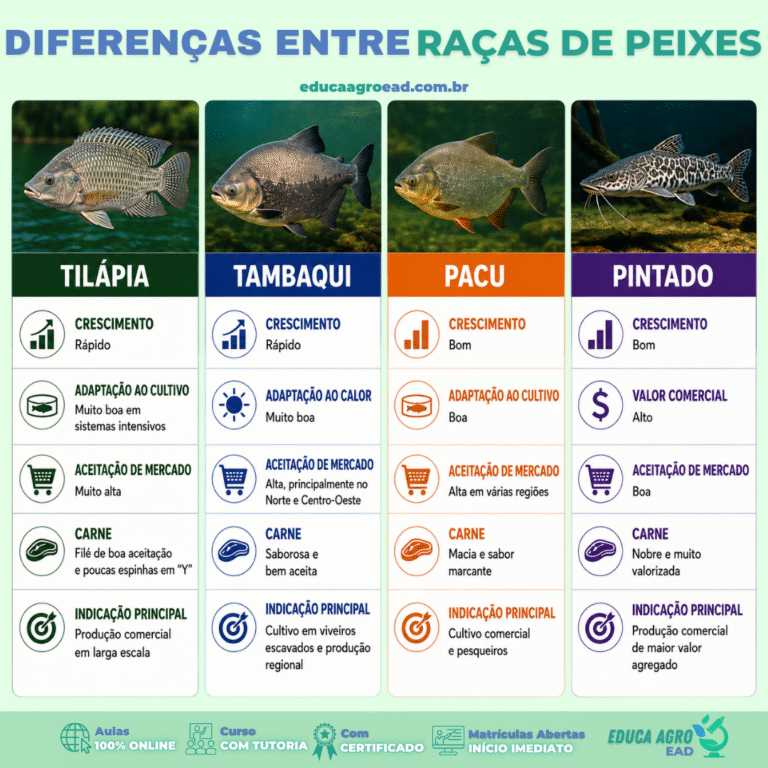🐟 Diferenças entre peixes de cultivo: como escolher a espécie mais adequada para a piscicultura