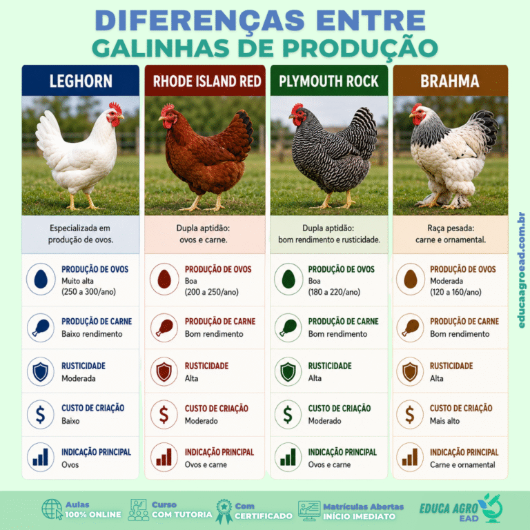 Diferenças entre galinhas de produção: como escolher a raça mais adequada para ovos, carne ou criação mista
