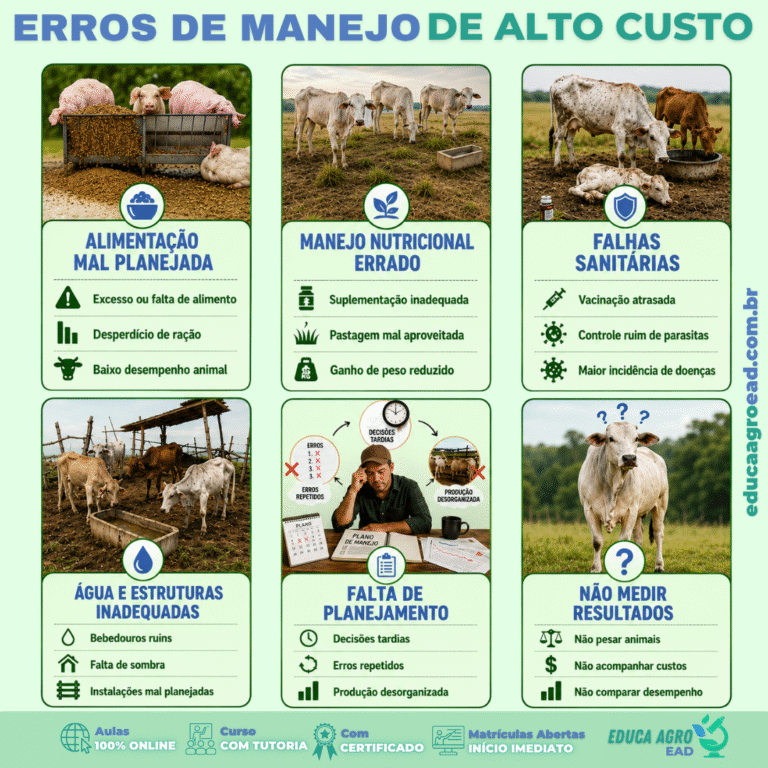 💸 Erros de manejo de alto custo: o que está consumindo o lucro da sua criação sem você perceber