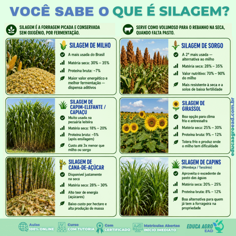 🌾 O que é silagem? Entenda o volumoso que garante a alimentação do rebanho na seca
