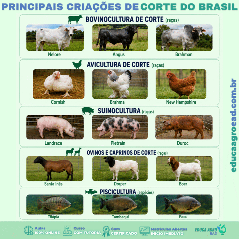 🐂 Principais criações de corte do Brasil: as raças e espécies que abastecem o país