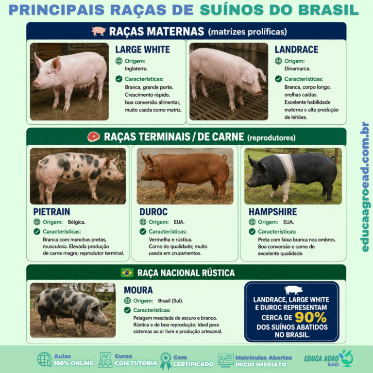 🐖 Principais raças de suínos do Brasil: qual serve para matriz, para carne e para rusticidade