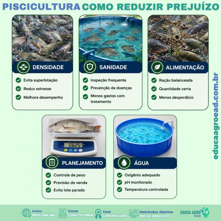 Como reduzir prejuízos na piscicultura: 5 pilares para produzir mais e gastar menos