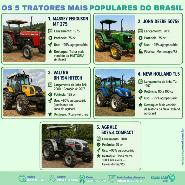 Os 5 Tratores Mais Populares do Brasil
