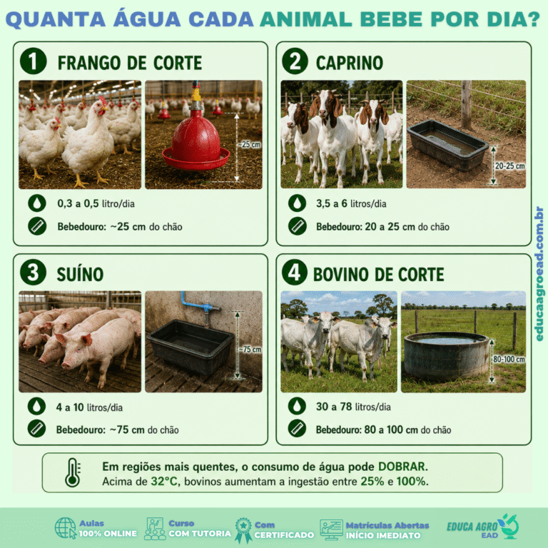 Quanta Água Cada Animal Bebe por Dia?