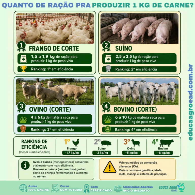Quanto de Ração pra Produzir 1 kg de Carne?