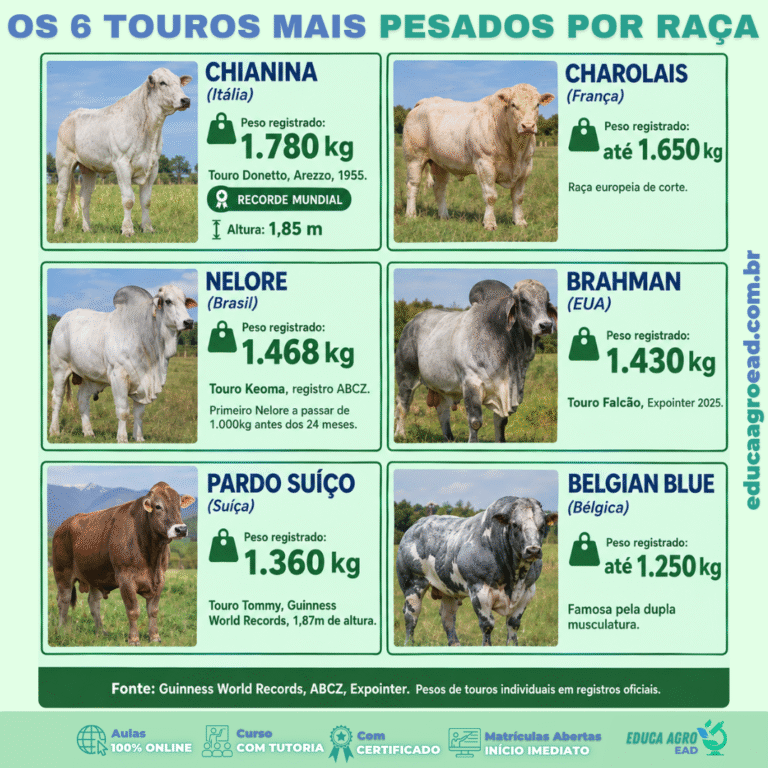 Você sabe qual é o touro mais pesado já registrado na história?